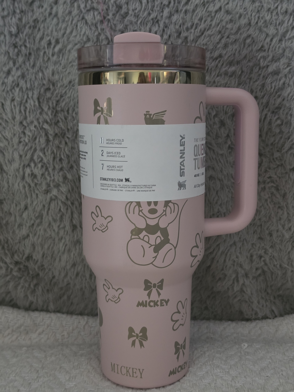 Disney Mickey & Friends Limited Edition Pink Quencher Tumbler 40oz